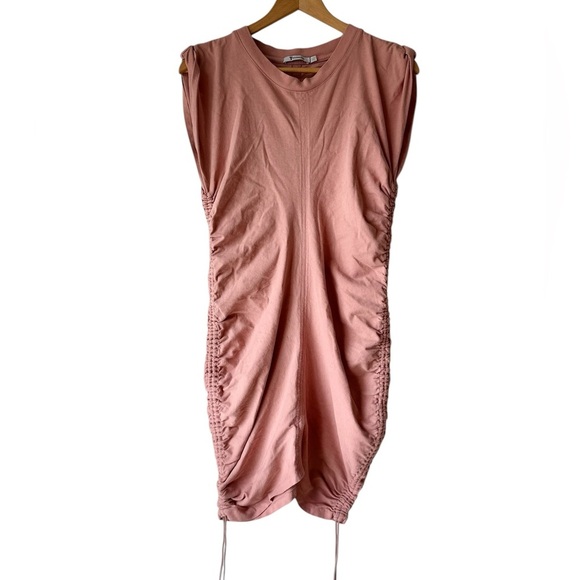 T Alexander Wang Pink Fitted Bodycon Tee Shirt Dress - Picture 2 of 12